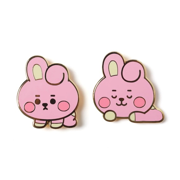 BT21 COOKY BABY METAL BADGE - BRAND NEW - Picture 2 of 2